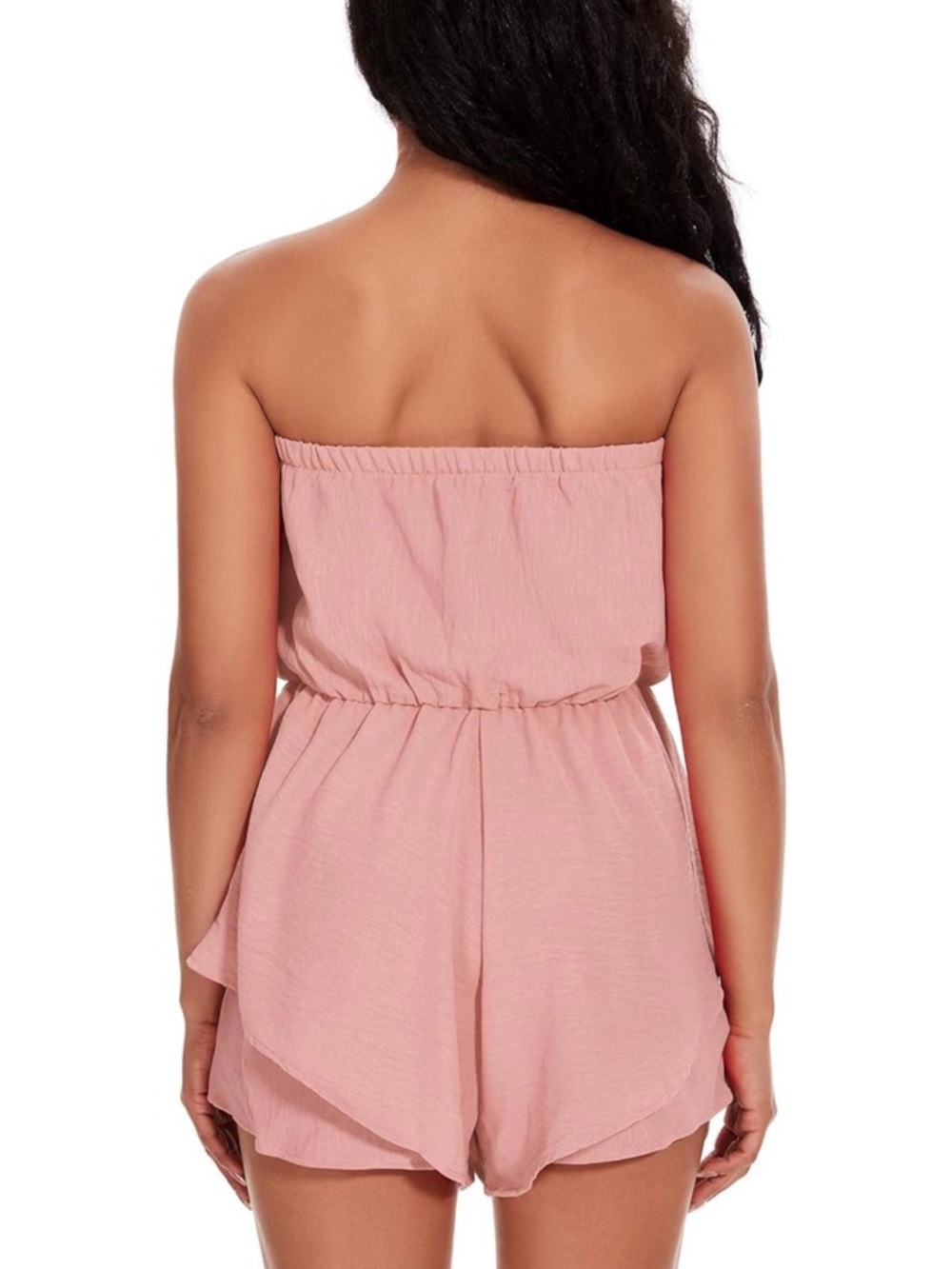 Lovely Pretty In Pink Strapless Romper - Picture 2 of 7